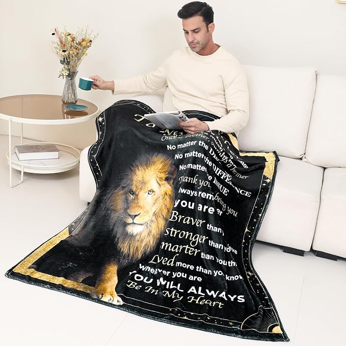 Best Brother Gifts from Sister for Birthday, Big Brother Birthday Gifts for Brother Adult from Sister,Birthday Gifts for Brothers from Sisters, 60"x80" Blanket