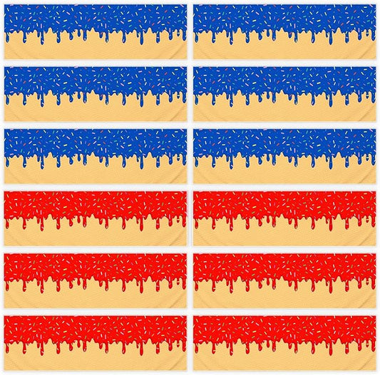 12PCS Baseball Drip Cooling Towels, Neck Cool Towels Baseball Team Gift Reusable Sweat Wicking Chill Towels,for Baseball Team Summer Party Favors Beach and Camping Yoga Fitness