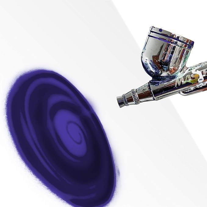 Custom Body Art Purple Airbrush Body Paint 8oz - Alcohol-Based, Waterproof, Body Paint for Adults, Cosplay, Temporary Tattoos