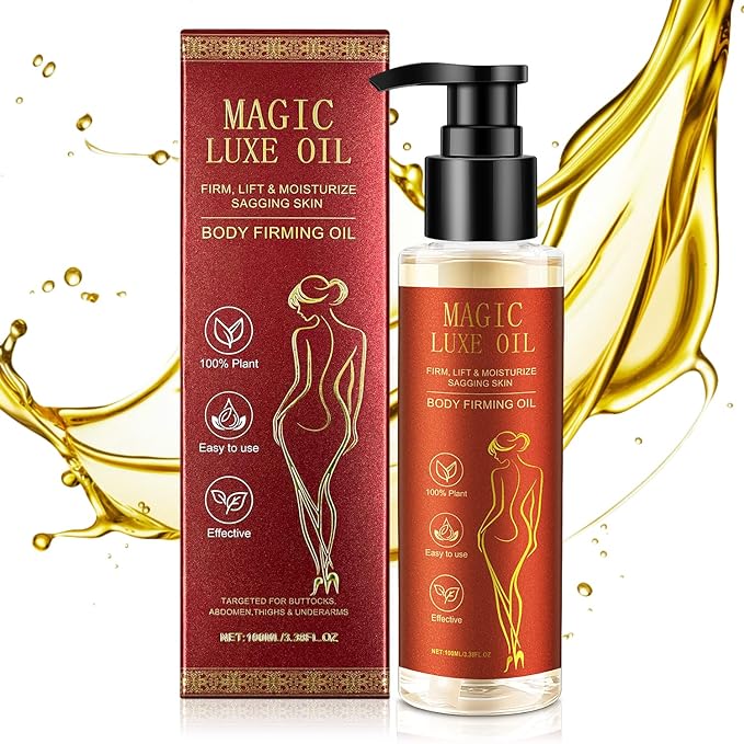Magic luxury body oil, Magic Body Firming Oil – 3.38 FL OZ Hydrating & Tightening Oil for Women | Fast-Absorbing, Non-Greasy, Natural Ingredients | After-Shower Skin Care & Spa Gift
