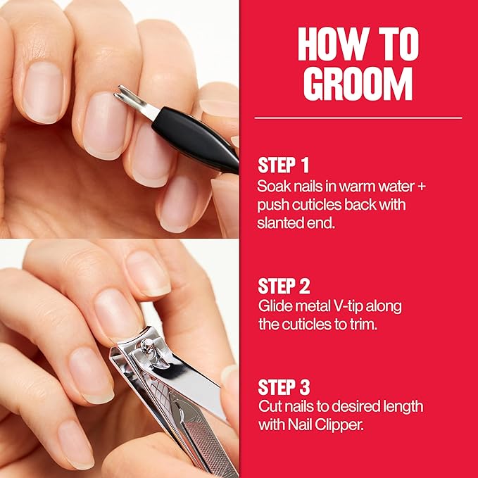 Revlon Nail Clipper With File, Manicure Care Tool With a Curved Blade for an Accurate Trimming and Grooming, Easy to Use (Pack of 1)