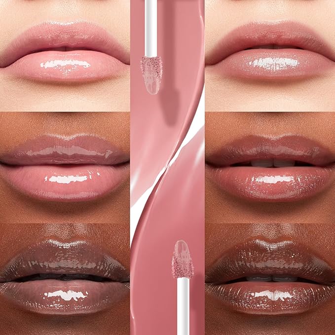 Color Nymph Matte Liquid Lipstick with Clear & Shimmer Lip Oil for Women & Girls | 2PCS Lip Makeup Set | High Pigment Color Long-Lasting Dual Ended Lip Gloss | Cruelty-Free & Vegan (2-Count, 01)