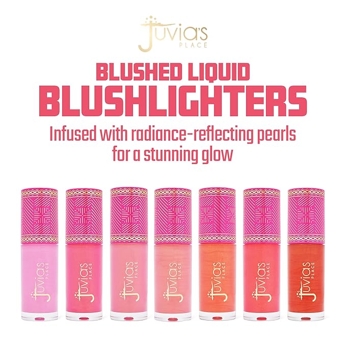 Juvia's Place Blushed Liquid Blush Lighter, 1 Count (Pack of 1), Perky Puppy Glow