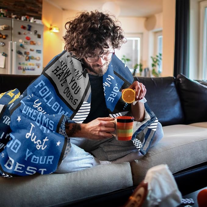 Son in Law Birthday Gifts for Son in Law from Mother in Law, Son-in-Law Blanket 60"x50"