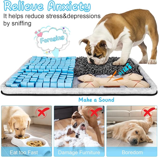 Snuffle Mat for Dogs Washable Foraging Toy,23.6"x17.3"