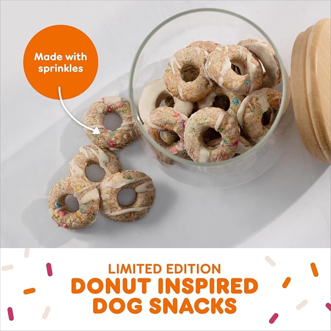 Milk-Bone Dunkin' Vanilla Glaze Flavor Dog Biscuits with Other Natural Flavors, 8 oz Bag (Pack of 2)