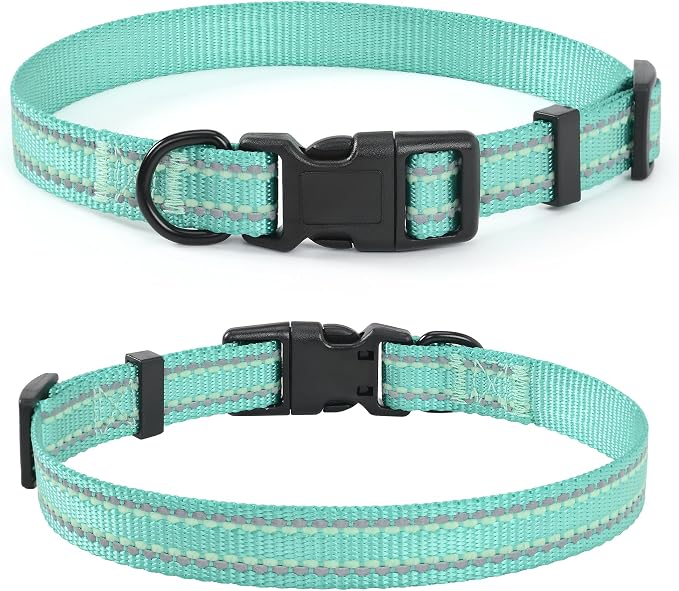 Mile High Life Reflective Dog Collar, Adjustable Lightweight Quick Release