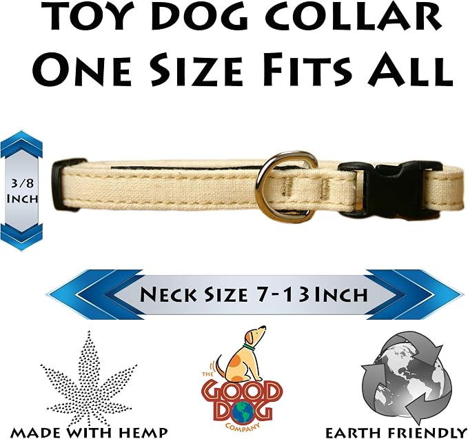 Toy Dog Collars (Natural)