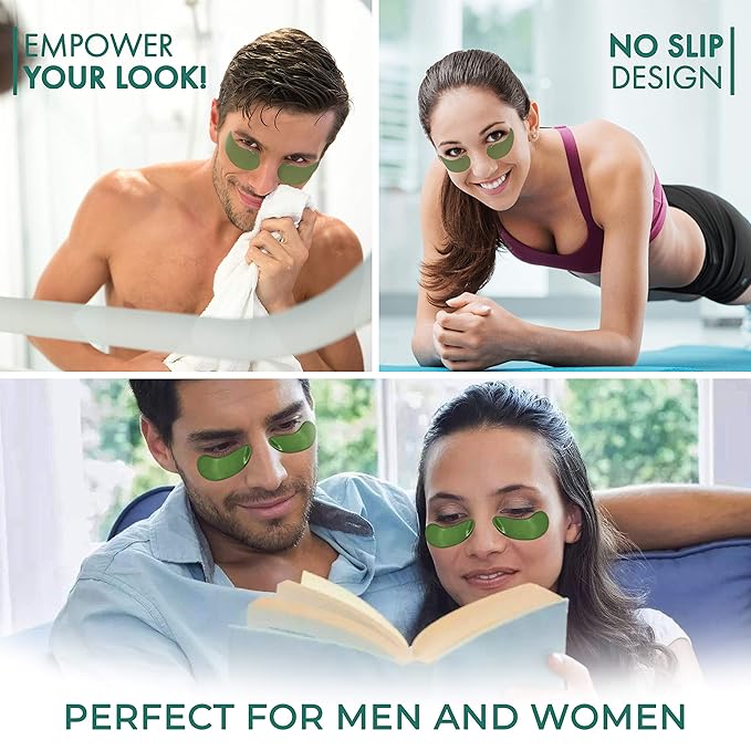 Korean Under Eye Patches Aloe Vera Mask Anti-Aging Hyaluronic Acid Collagen Neck Forehead Laugh Line Pad Reducing Dark Circles Treatment (120pcs, aloe eye patches)