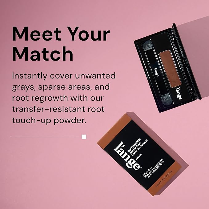 L'ANGE HAIR RootMatch Instant Root Cover Up Powder | Conceals Grays & Sparse Spots | Extends Highlights | Transfer- & Water-Resistant | For All Hair Types (Light Brown)