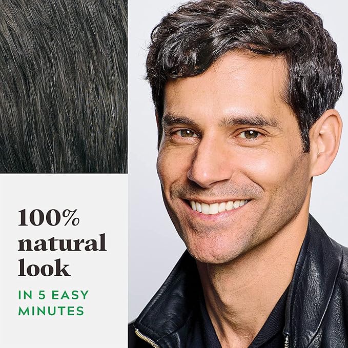 Just For Men Shampoo-In Color (Formerly Original Formula), Mens Hair Color with Keratin and Vitamin E for Stronger Hair - Deep Dark Brown, H-46, Pack of 3