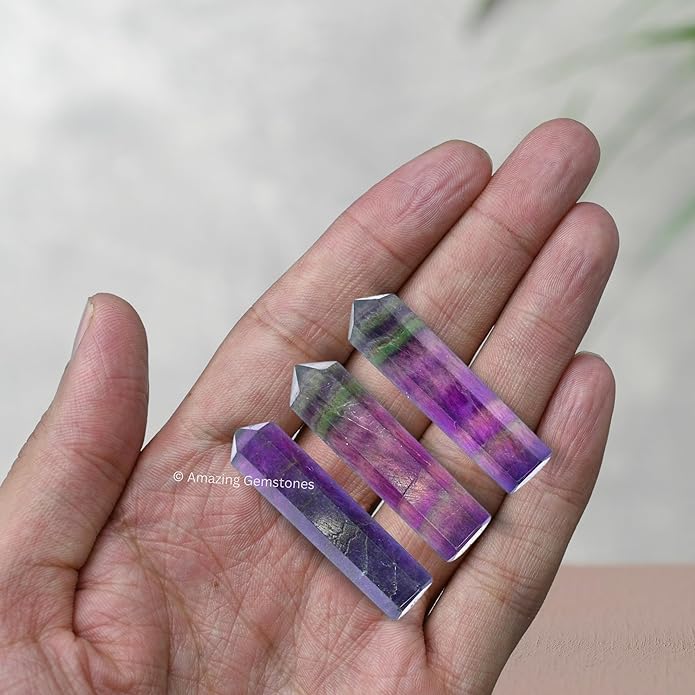 Amazing Gemstone Crystal Points Bulk Healing Crystals & Stones - Premium Single Terminated Healing Wand Point Bulk Crystals for Crafts, Crystal Grid, DIY Work
