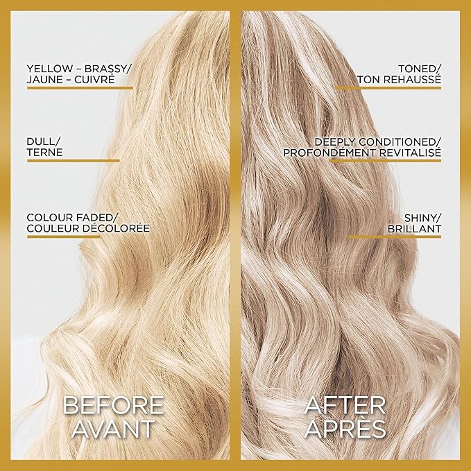 L’Oreal Paris Le Color Gloss One Step In-Shower Toning Hair Gloss for Bleached Hair, Neutralizes Brass, Conditions & Boosts Shine, Platinum Pearl, 4 Ounce
