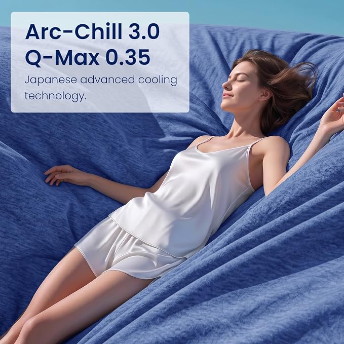 Cooling Blanket(60"x90"Twin Size)for Night Sweats Absorbs Heat to Keep Adults, Children Cool on Warm Nights, Q-Max 0.5 Cooling blankets for Hot Sleepers, Ultra-Cool Lightweight Blanket for Bed | Absorbs Heat Cold Summer Blanket for Night Sweats & Menop...