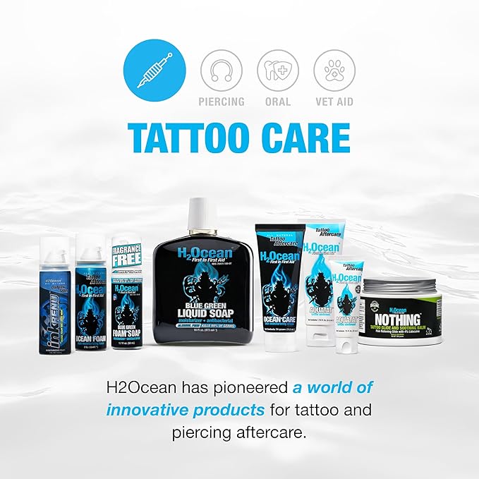 H2Ocean Surfers Choice SPF 50 Spray - Quick-Drying Sunscreen Spray for Tattoo Aftercare & UV Protection - Reef-Safe Sun Protection for All Ages - 6 oz