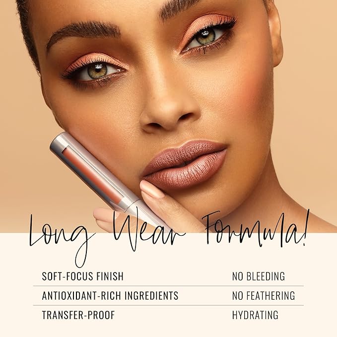 Runway Rogue Silk Glam Liquid Lipstick Lip Trio, Long Wear Frosted Liquid Lipstick Pack, (‘First Class’, ‘Jet Set’, ‘Trophy Wife’)