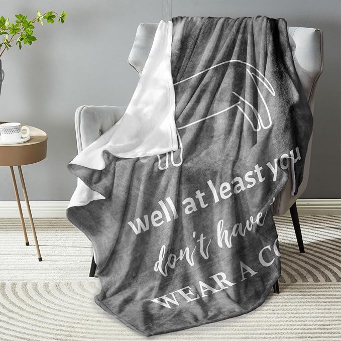 Get Well Gifts for Men/Women, Get Well Gifts After Surgery, Gift for Recovery After Surgery, GetWellSoon/Feel Better Gift for Women/Men/Teenage Boys Throw Blanket 60" x 50"