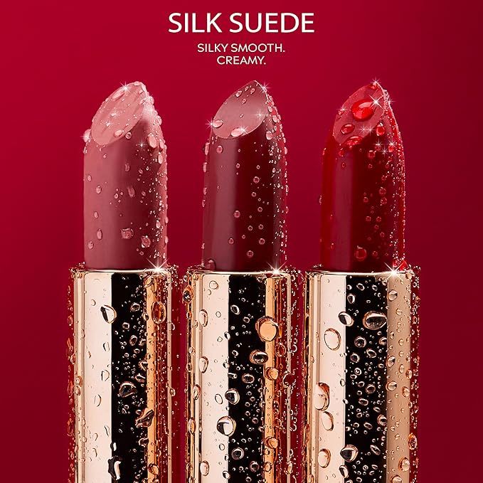 NATASHA MOOR Silk Suede Lipstick: Long-Lasting, Hydrating Semi-Matte Finish - Creamy, Cruelty-Free Formula - Silky Smooth and Highly Pigmented - FEARLESS