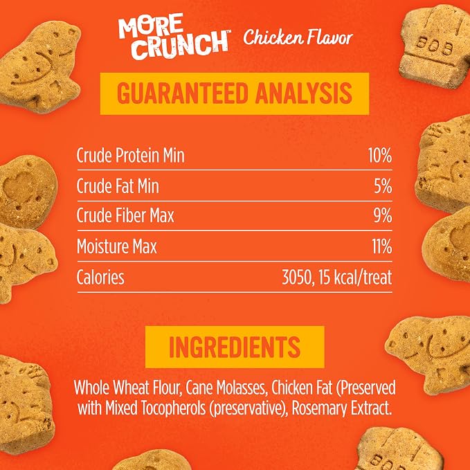 Blue Dog Bakery, More Crunch Chicken Biscuit, Large Dog Treats 5lb Box | Crunchy Oven-Baked Dog Treat Biscuits, Chicken Flavor, Made with Real Premium Wholesome Ingredients in the USA