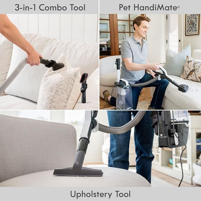 Kenmore Featherlite Bagless Upright Vacuum with Hair Eliminator Brushroll | Lift-up Cleaner, 2-Motor Power Suction, Lightweight Carpet Cleaner, HEPA Filter, 2 Cleaning Tools - DU4399