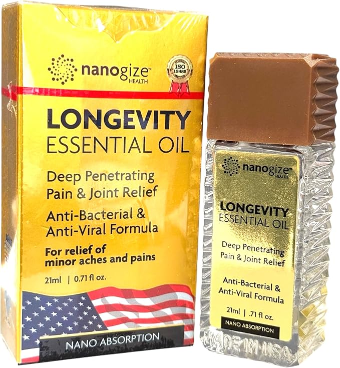 Combo - Hua Tuo Huo Lu Essential Oil and Roll On Nanogize Essential Oil - 1 Chai Dau Xoa Bop Hua Tuo Huo Lu va 1 Chai Dau LAN Vang Cong Nghe Nano - 2 Bottles per Order