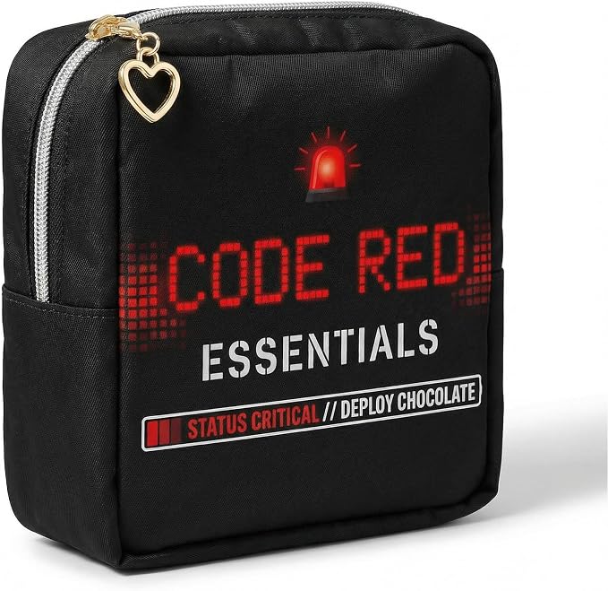 Period Bag – Compact Discreet Tampons & Pad Pouch with Waterproof Lining, Cute & Stylish Period Pouches