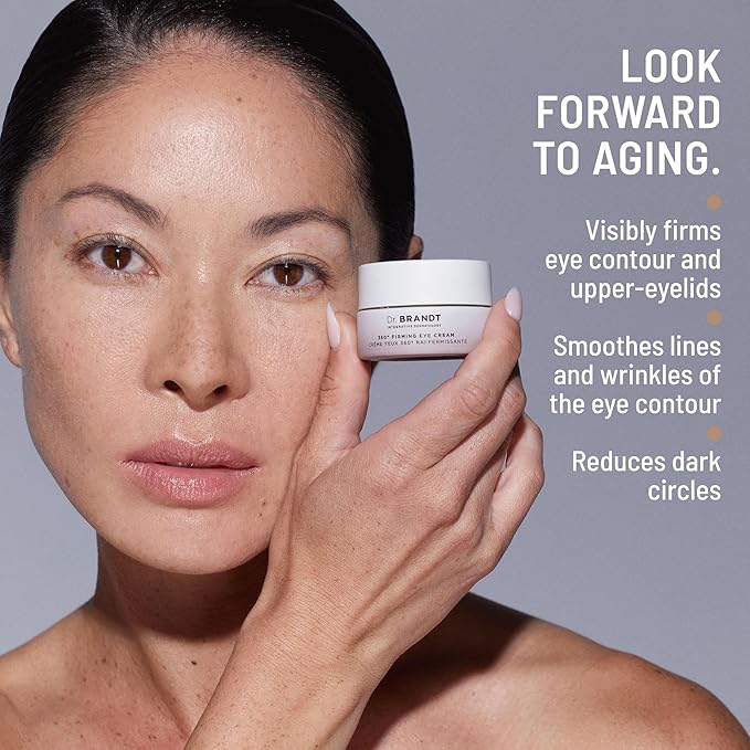 Dr. Brandt Dare to Age 360° Firming Eye Cream - 0.5 oz, Pack of 2 - Corrects the Look of Fine Lines, Dark Circles & Sagging Skin