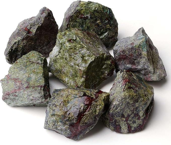 LAIDANLA 2" 1lb Dragon Blood Natural Rough Stones Crystal Large Raw Crystals Bulk Healing Gemstones for Reiki Healing Tumbling Fountain Rocks Wire Wrapping Decoration Cabbing Lapidary