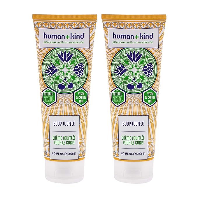 Human+Kind Body Souffle Cream - Tube Unisex 6.76 oz - Pack of 2