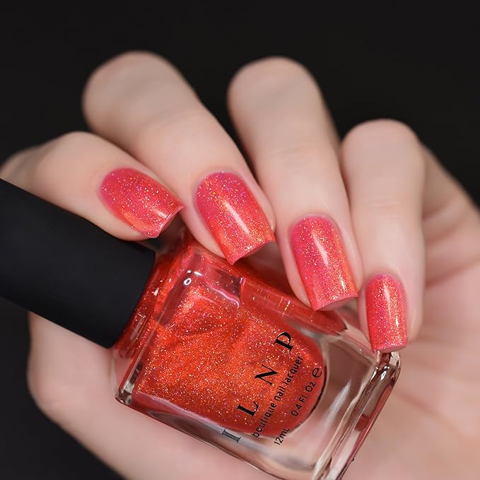 ILNP On Location - Orange Coral Holographic Nail Polish