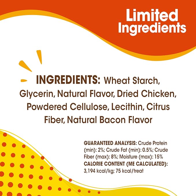 Nylabone Nubz Natural Dog Treats Made with Real Chicken, Small, 36 Count | Long lasting dog chews, made in USA, limited ingredients, highly digestible, dog dental treats for small dogs up to 30 lbs