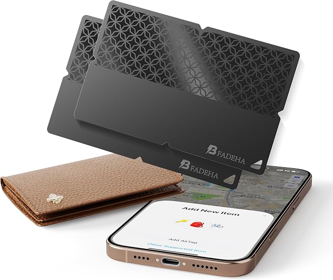 2026 Apple MFi Certified Wallet Tracker Smart Card for Find My | Ultra Thin Air Tracker Tag for Travel, 5 Years+ Staying Power, IP69 Waterproof, Key Finder & Item Locator for Bags, Passport