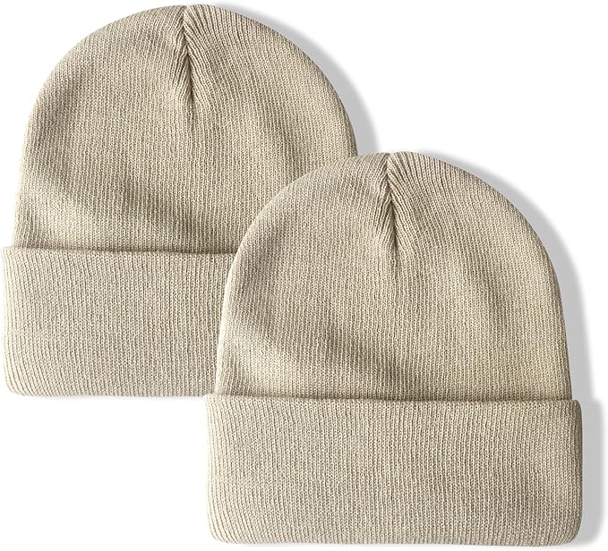 PFFY Unisex Beanie Hats for Men Women Knit Winter Beanies