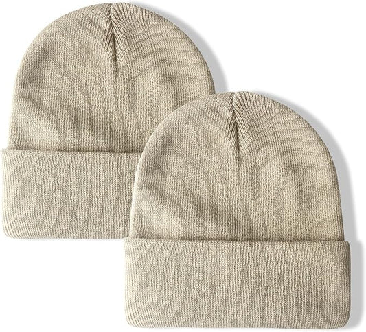 PFFY Unisex Beanie Hats for Men Women Knit Winter Beanies