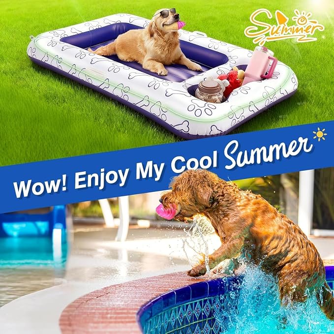 Pawaboo Dog Cooling Chew Toys, 2 Pack Freeze Pet Teething Toys for Cooling