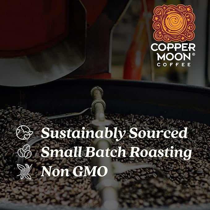 Copper Moon Single Serve Coffee Pods for Keurig K-Cup Brewers, Dark Roast, Rainforest Reserve Blend, 36 Count