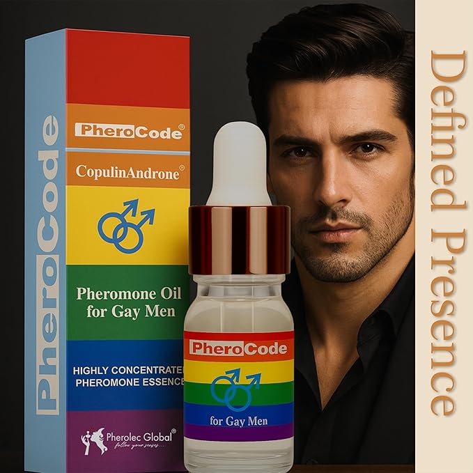 Gay Pheromone Cologne for Men Original 0.17 fl oz - 48-Hour Long Lasting Body Oil Crafted for Gay Men - Men's Cologne Perfume Pheromone Oil with Natural Orange Blossom and Sandalwood