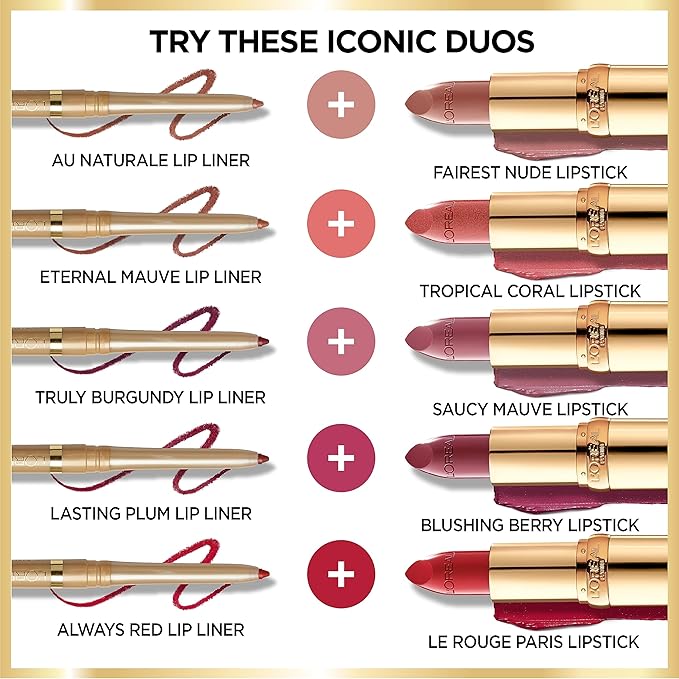 L'Oreal Paris Colour Riche Original Creamy, Hydrating Satin Lipstick with Argan Oil and Vitamin E, Ginger Spice , 1 Count