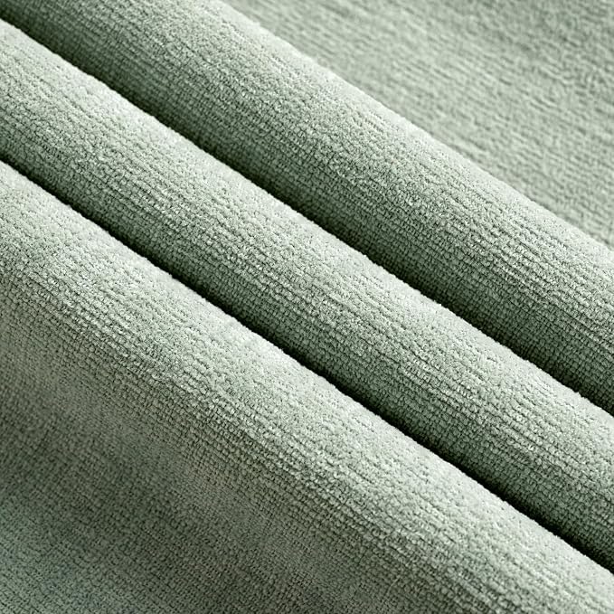 MIULEE Greyish Green Chenille Couch Throw Pillow Covers, 20x20 | Set of 2, Soft Modern Farmhouse Style, Decorative Pillowcases for Sofa Living Room Bed, Home Decor
