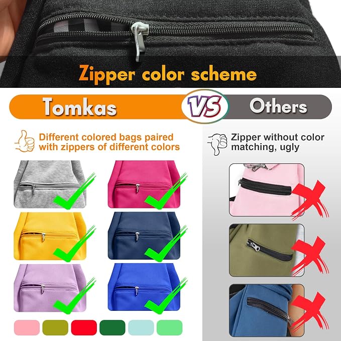 Tomkas Small Dog Cat Sling Carrier Puppy Purse Travel Wrap Soft Crossbody Pet Bag (Black, M - Zip Pocket & Classic Strap)