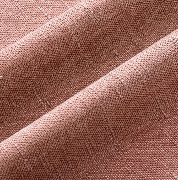 MIULEE Textured Chenille Throw Pillow Covers 18x18 Inch Dusty Pink | Pack of 2 Decorative Soft Throw Pillows, Solid Textured Cushion Covers, Modern Home Decor for Couch Sofa Bedroom Living Room