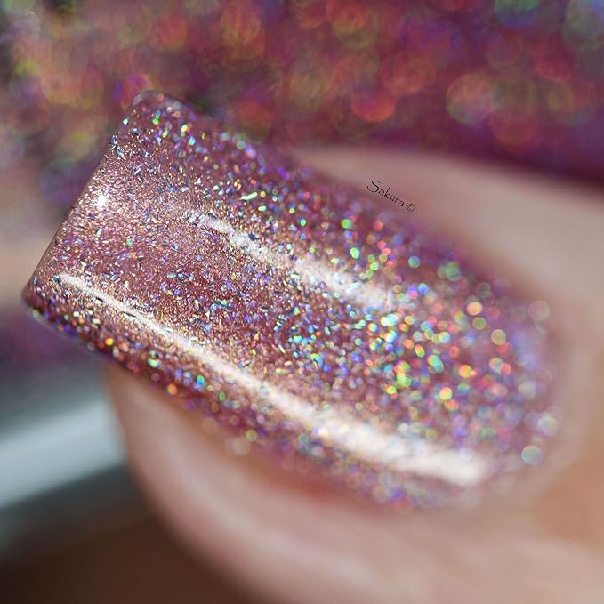 ILNP Ballet Slipper - Soft Pink Holographic Nail Polish