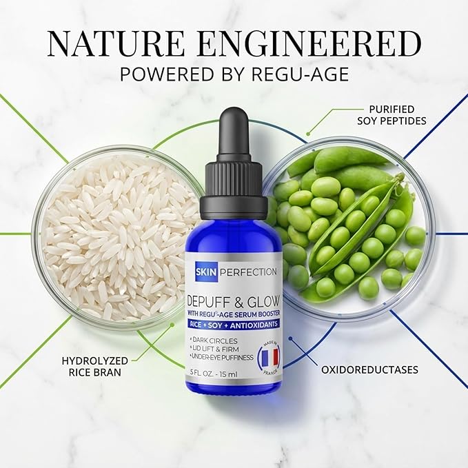 Skin Perfection Regu Age Anti-aging Serum Booster Diy Dark-circle Treatment Reduce Puffiness Firming Improve Under Eye Mix in Any Eye Cream Natural Peptides