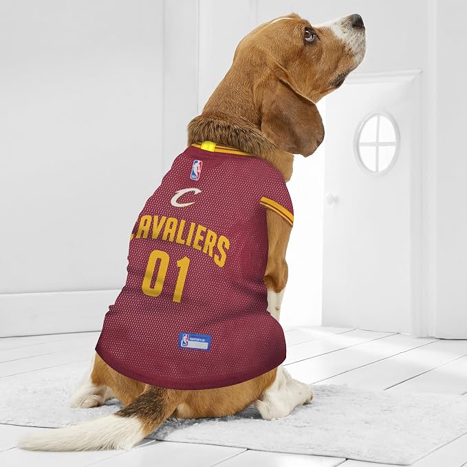 NBA Cleveland Cavaliers Dog Jersey, Small - Tank Top Basketball Pet Jersey (Pack of 2)