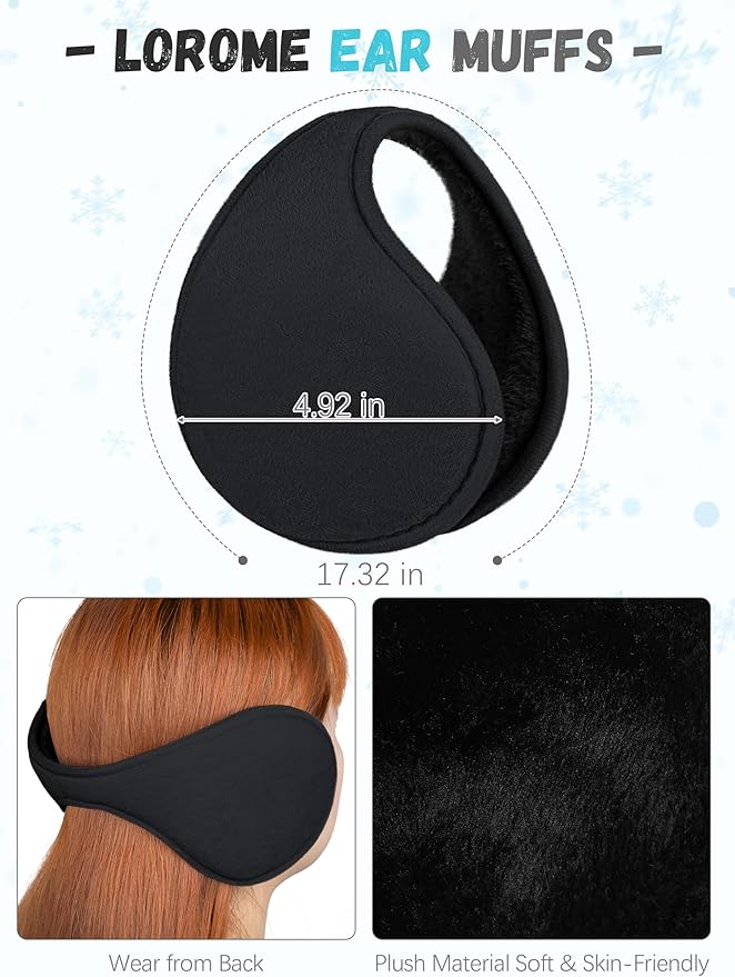 Winter Hat Scarf Gloves and Ear Warmer, Warm Knit Beanie Hat Touch Screen Gloves Set Winter Gifts Neck Scarves for Women