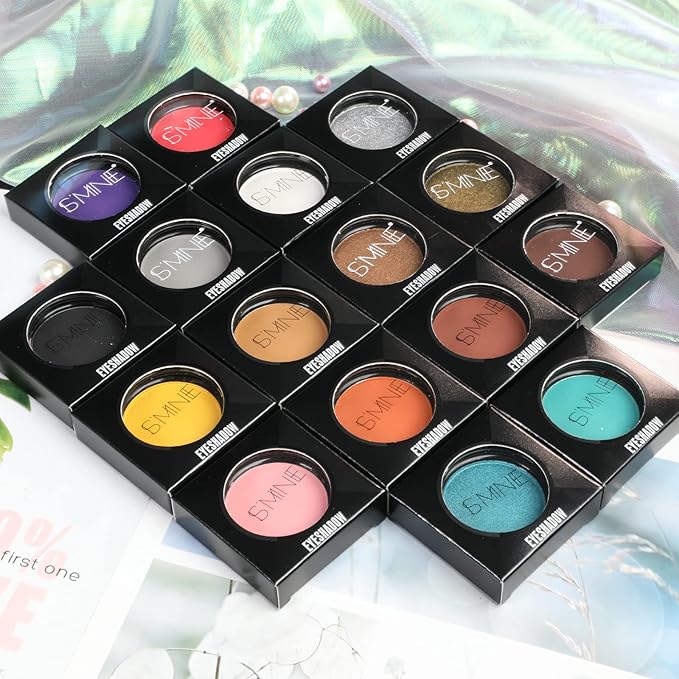 IS'MINE ISMINE Single Eyeshadow Powder Palette Matte Grey, High Pigment, Longwear Single Grey Eye Makeup for Day & Night (#03)