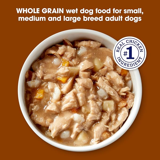 Nature’s Recipe Chicken, Barley & Turkey Recipe in Savory Broth Wet Dog Food, 2.75 oz. Cup, 12 Count | 12 Pack, No Poultry By-Product Meal, Artificial Preservatives, Colors Or Flavors, And No Added Corn, Wheat Or Soy Ingredients