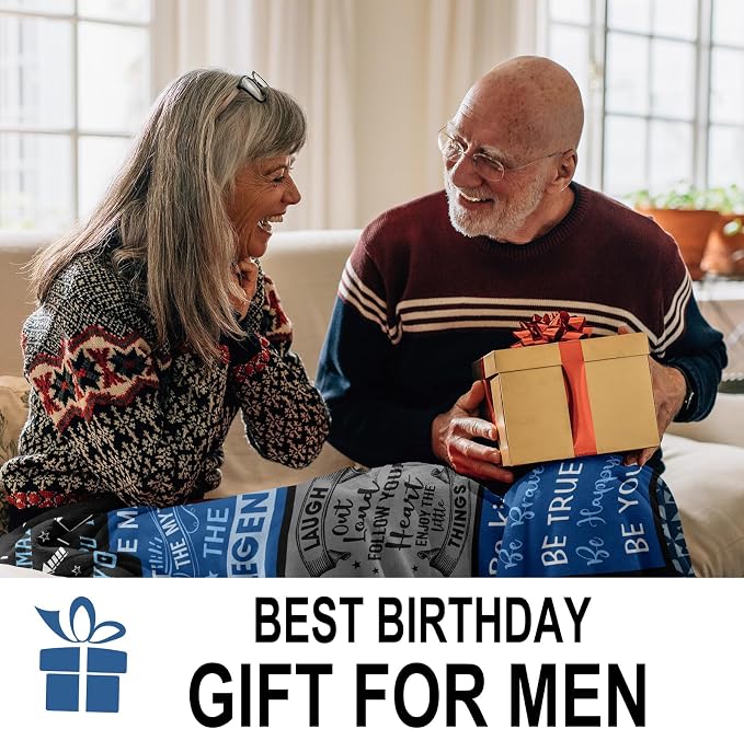 Birthday Gifts for Men, Men Gifts for Birthday, Man Birthdays Gift Ideas | Funny Birthdays Gift for Man, Cool Birth Present for Him Blanket 50"X60"