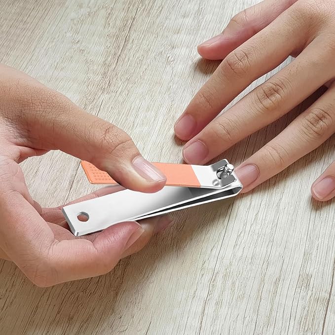 Mudder 6 Pcs Rose Gold Large Toenails Clippers Big Nail Clippers Straight Edge Toenails Cutters Stainless Steel Nail Trimmer Cutters for Men Women Thick Nails Straight Sharp Blade and Anti-slip Handle