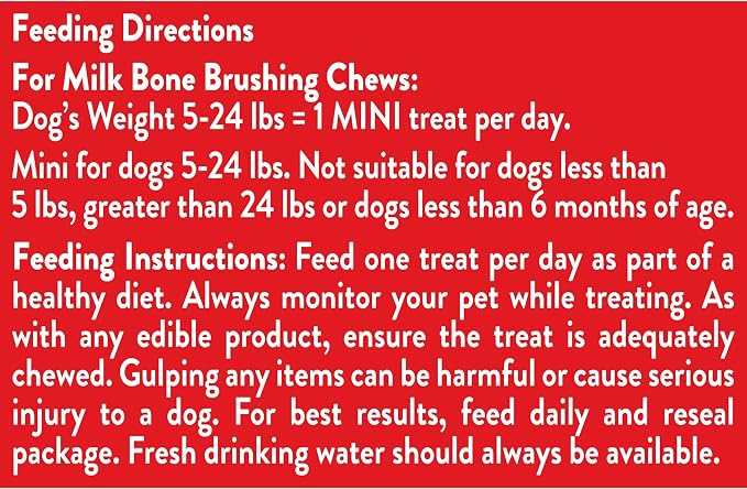Milk-Bone Brushing Chews Fresh Mint Flavor Daily Dental Dog Treats, Mini, 18.9 Oz. Bag (Pack of 5)